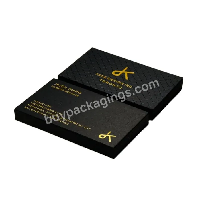 2022 High Quality Custom Thank You Cards Design Gold Foil Business Card Printing For Small Business