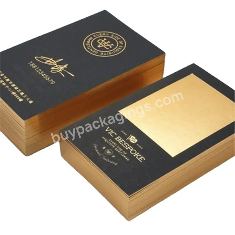 2022 High Quality Custom Thank You Cards Design Gold Foil Business Card Printing For Small Business