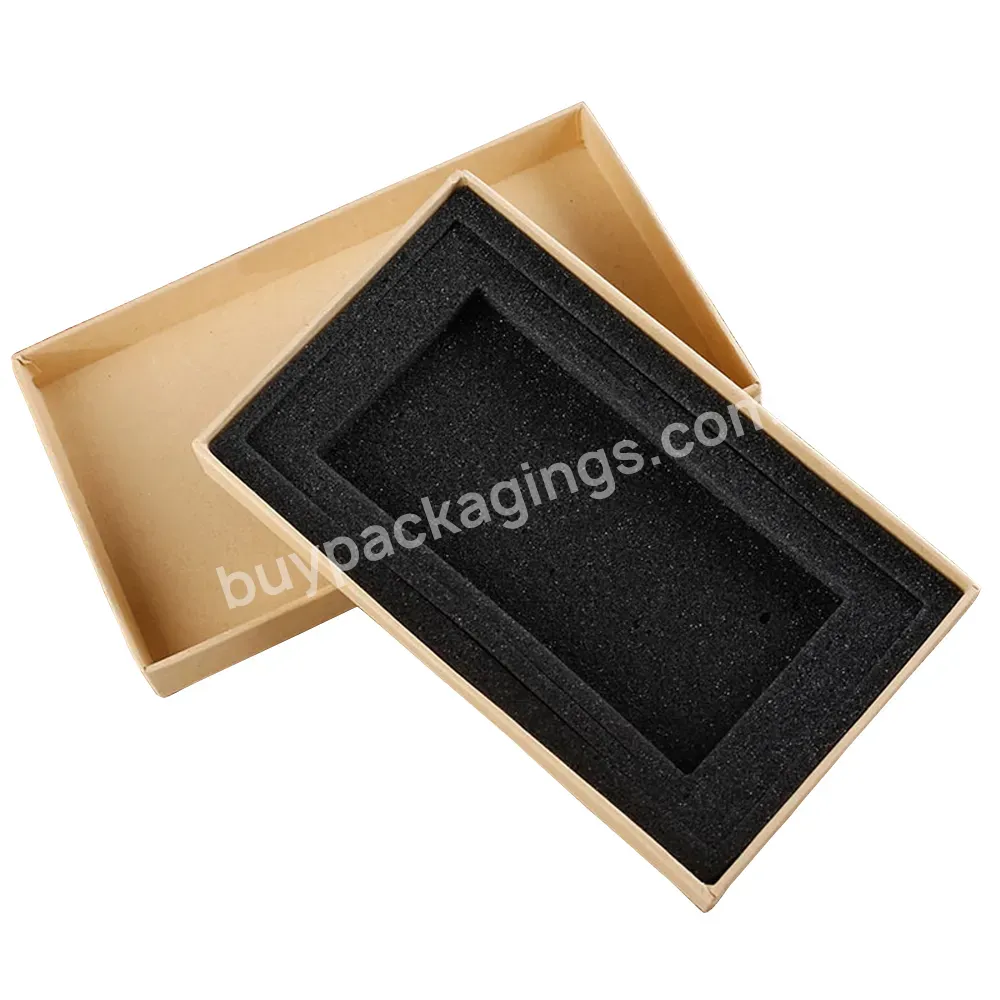 2022 High Quality Paper Cardboard Eva Foam Tray Phone Case Packaging Box Drawer Open Lid Hard Paper Gift Box Mobile Phone Case