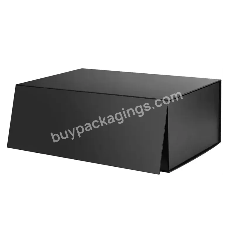 2022 Hot Sale Father's Day Custom Luxury Black Magnetic Box Gift Packaging