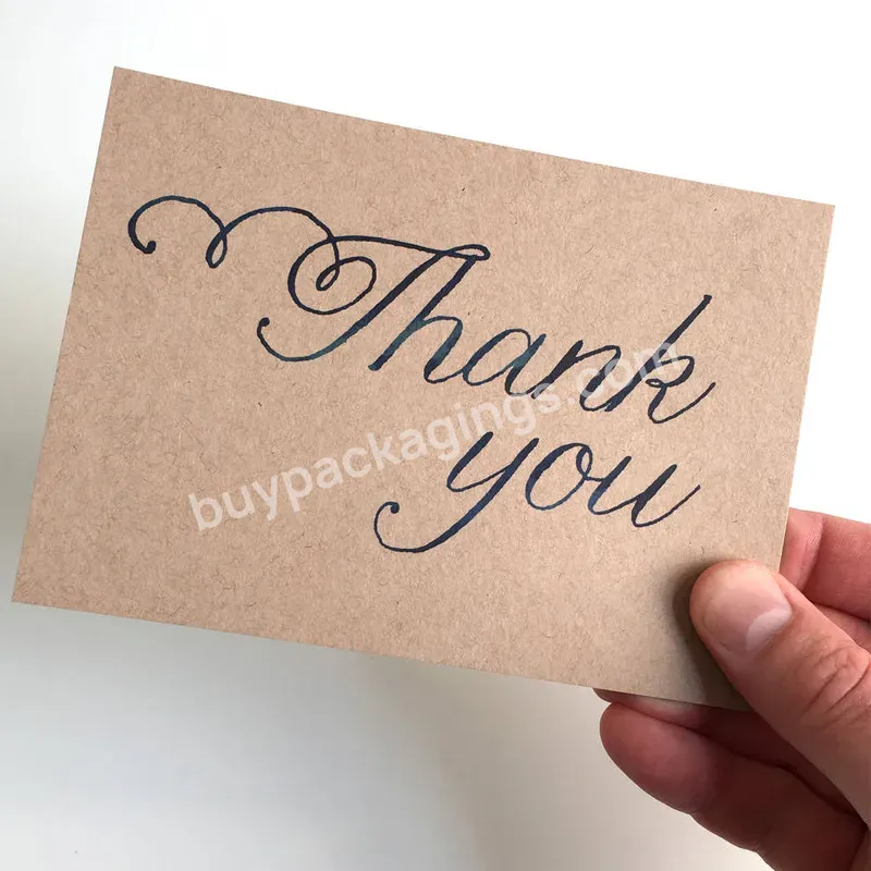 2022 Hot Sale Thank You Card Custom With Logo Put It In Gift Box