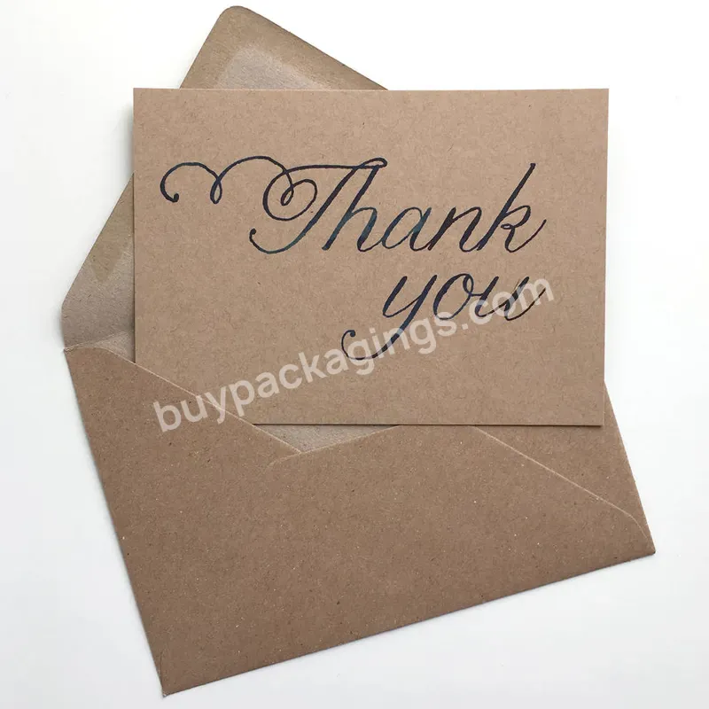 2022 Hot Sale Thank You Card Custom With Logo Put It In Gift Box