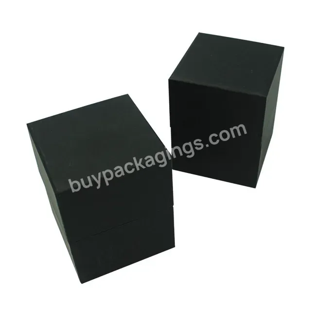 2022 Huaisheng Black Paper Small Gift Packaging Jewellery Luxury Candle Bo