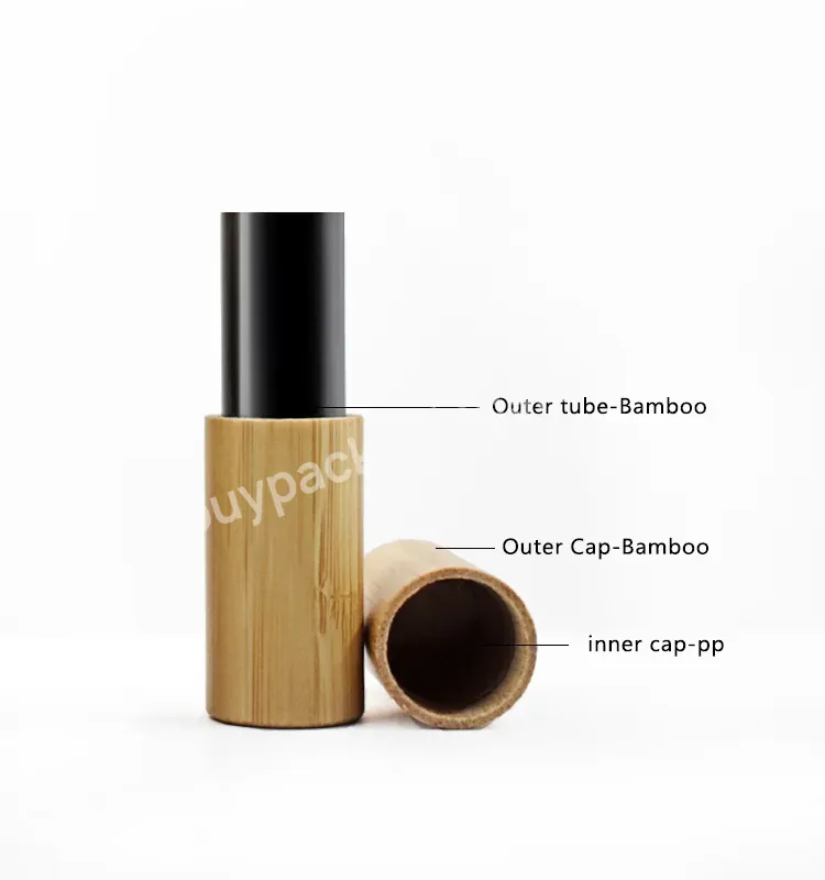 2022 Ins New Fashion Full Bag Bamboo Lipstick Tube Container Empty