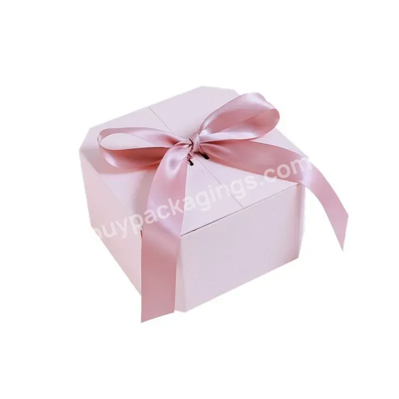 2022 Luxury Love Jewelry Boxes With Ribbon Packaging Custom