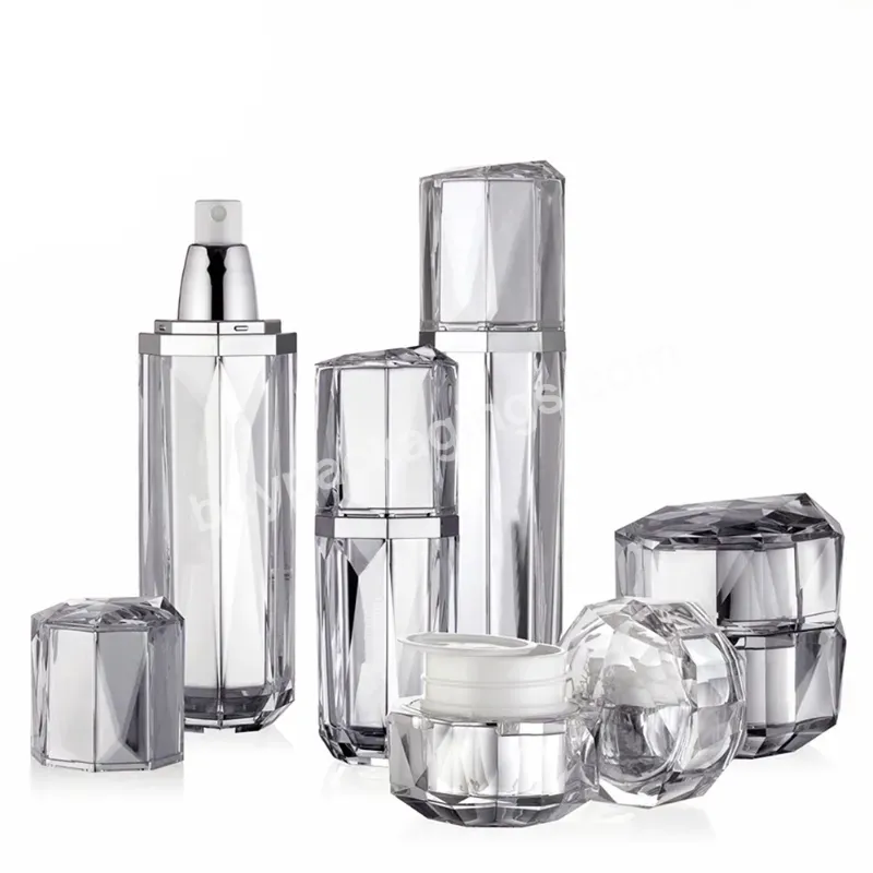 2022 Luxury Wholesale Acrylic Jar 200ml Cosmetics Bottles And Jars Cream Jar With Acrylic Cap