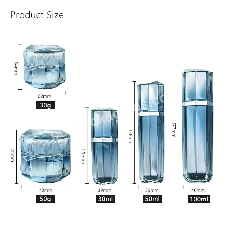 2022 Luxury Wholesale Acrylic Jar 200ml Cosmetics Bottles And Jars Cream Jar With Acrylic Cap