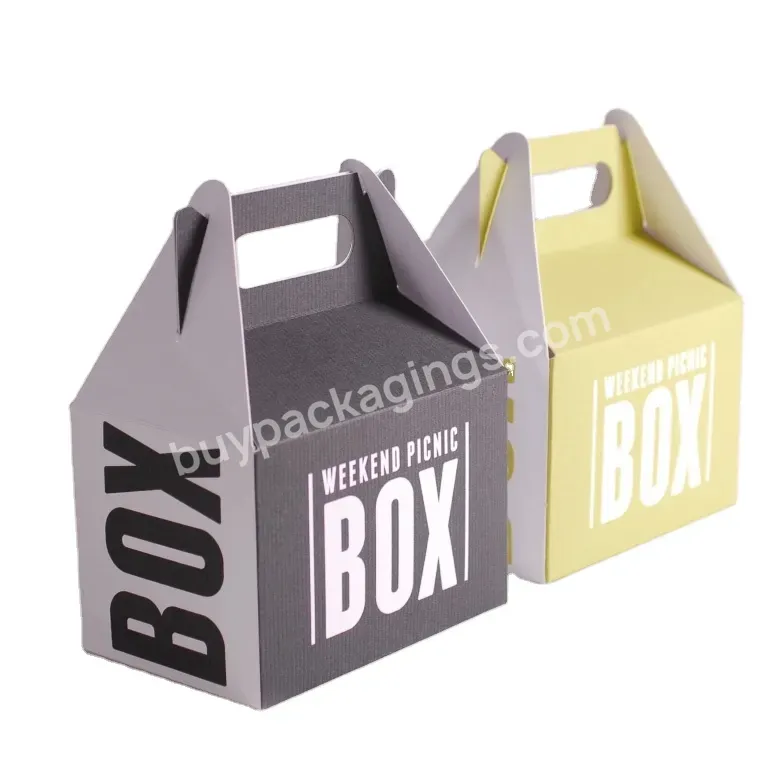2022 New Arrivals Custom Color Size Logo Printed Cardboard Picnic Boxes