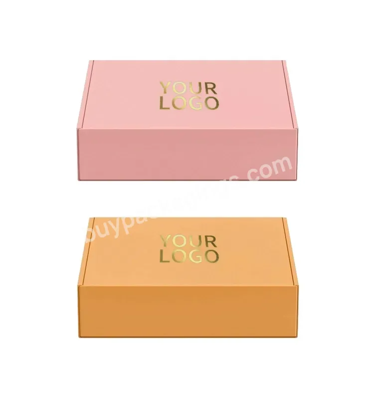 2022 New Custom Logo Pink Corrugated Mailer Cardboard Paper Packaging Mailing Postal Shipping Box
