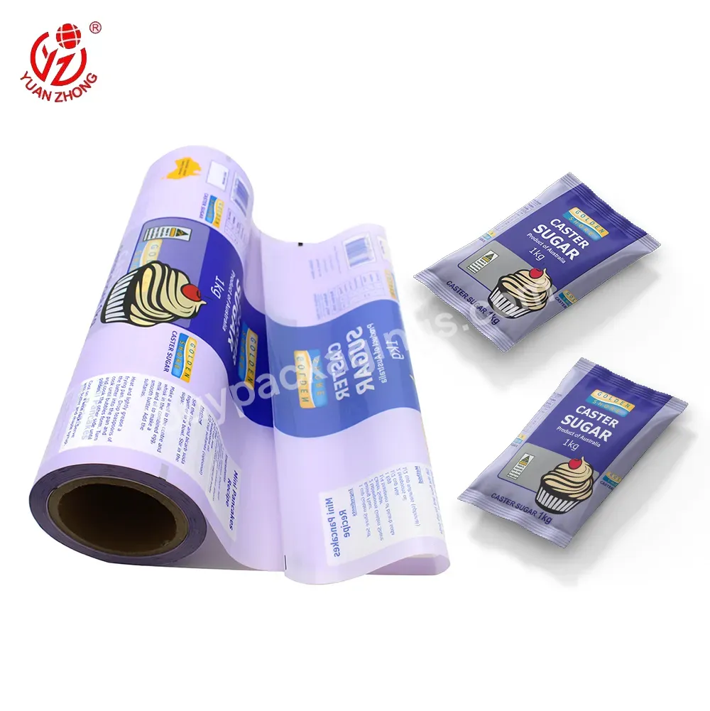 2022 New Design Factory Custom Printing Plastic Laminating Food Packaging Film Printed Package Film Roll For Sanck