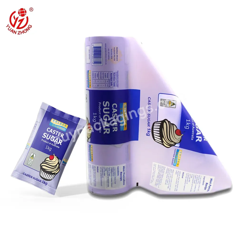 2022 New Design Factory Custom Printing Plastic Laminating Food Packaging Film Printed Package Film Roll For Sanck