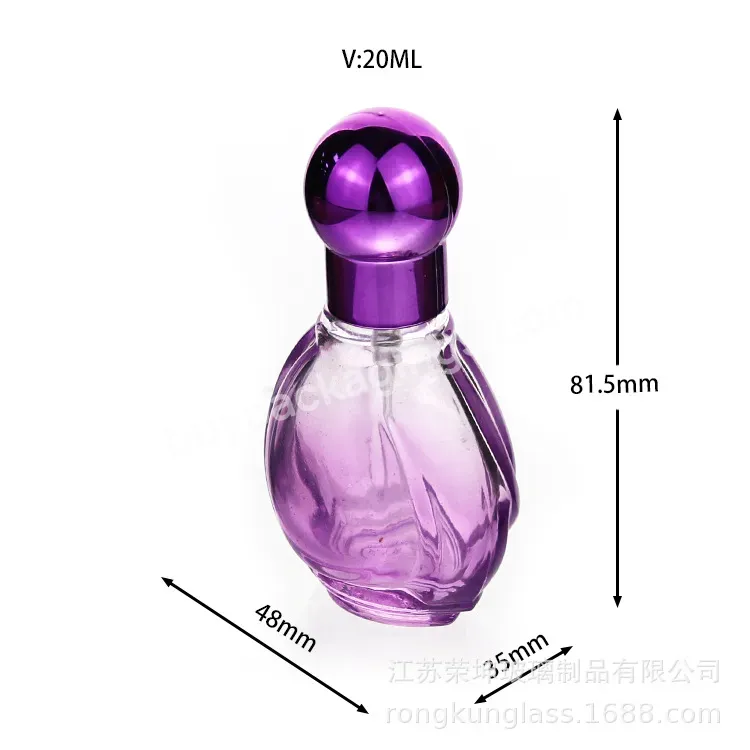 2022 New Design Perfume Bottle 20ml Coloured Fancy Perfume Glass Bottle