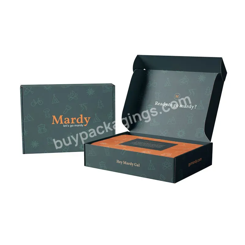 2022 New Factory Wholesale Custom Printed Blank Packaging Box Plain Flute Corrugated Cardboard Black Shipping Box