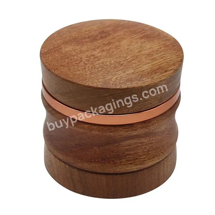 2022 New Wood Smoke Grinder Four-layer 65mm Aluminum Alloy Grinding Single Gift Packaging