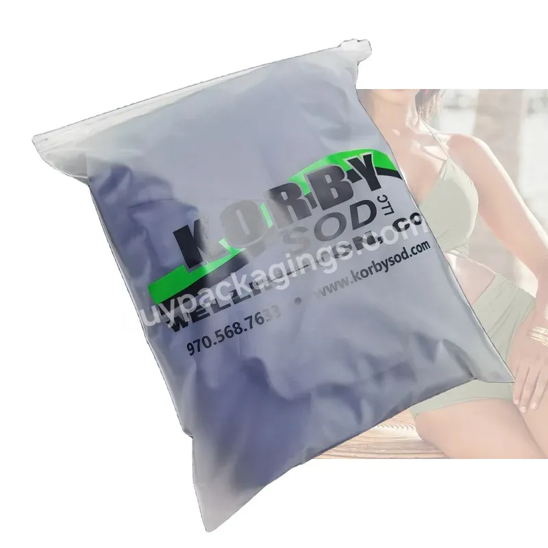 2022 Oem Fashion Luxury Custom Swimsuit Packaging Shapewear Waterproof Plastic Zipper Bag