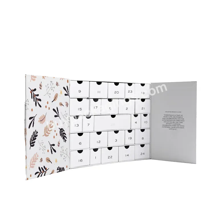 2022 Wholesale Custom Drawer Advent Calendar Packaging Box Newborn Keepsake Baby Gift Boxes