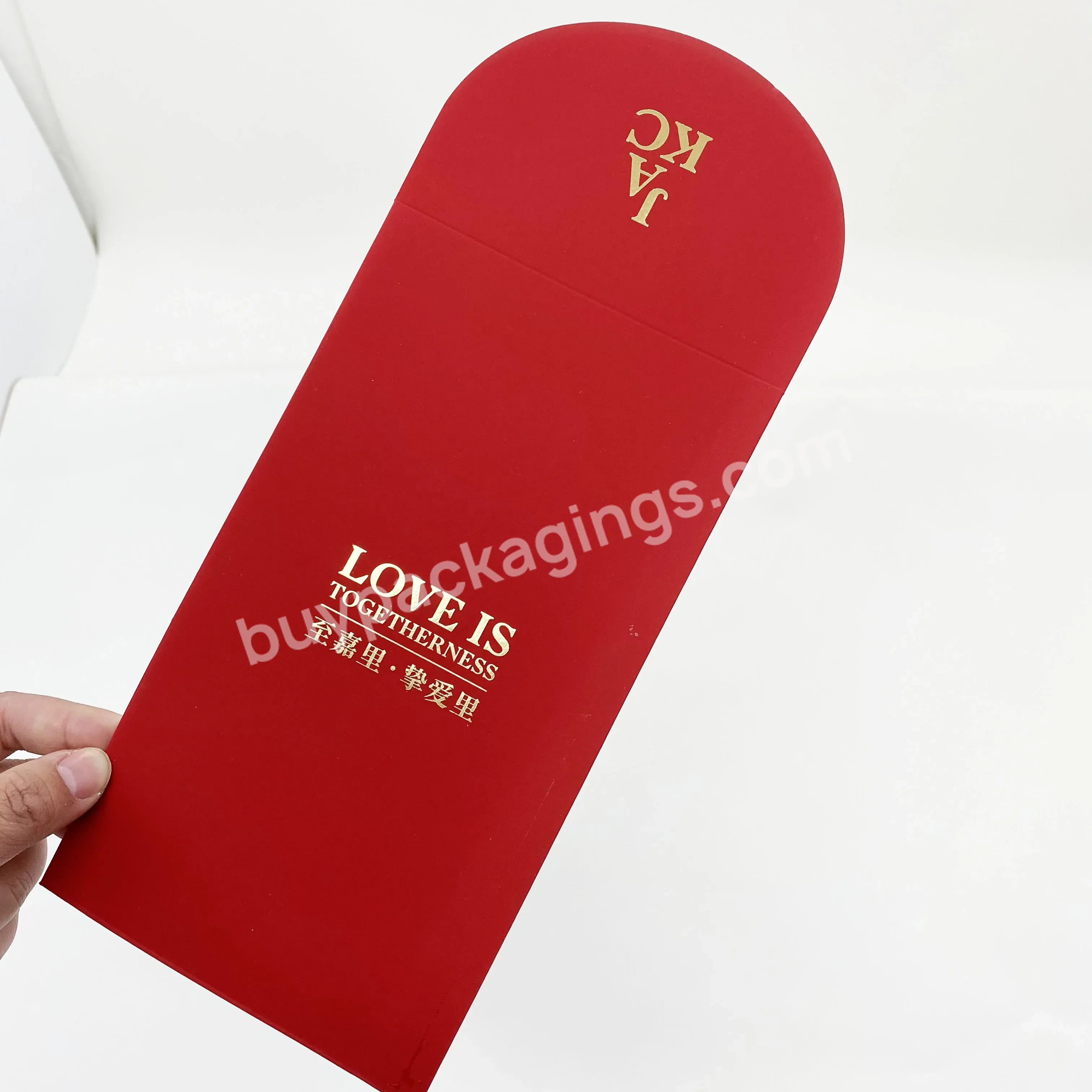 2023 2024 Custom Print Luxury Made Red Packet Chinese New Year Traditional Red Pocket Hong Bao Acceptable Envelope