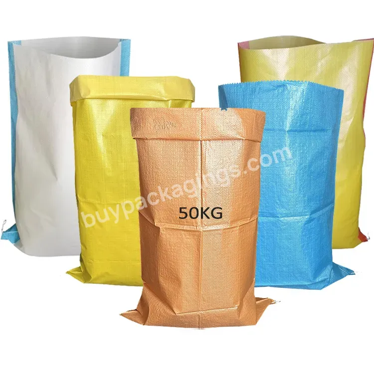 2023 25kg 50kg Agricultural Packaging Plastic White Pp Woven Bag For Fertilizer,Seed,Feed