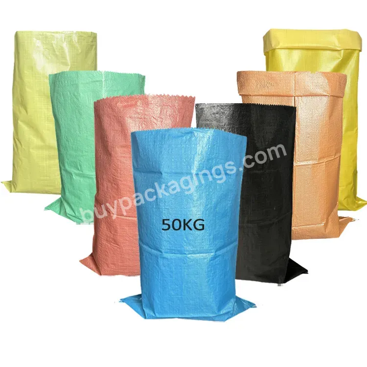 2023 50kg Pp Woven Plastic Poultry And Animal Feed Bags