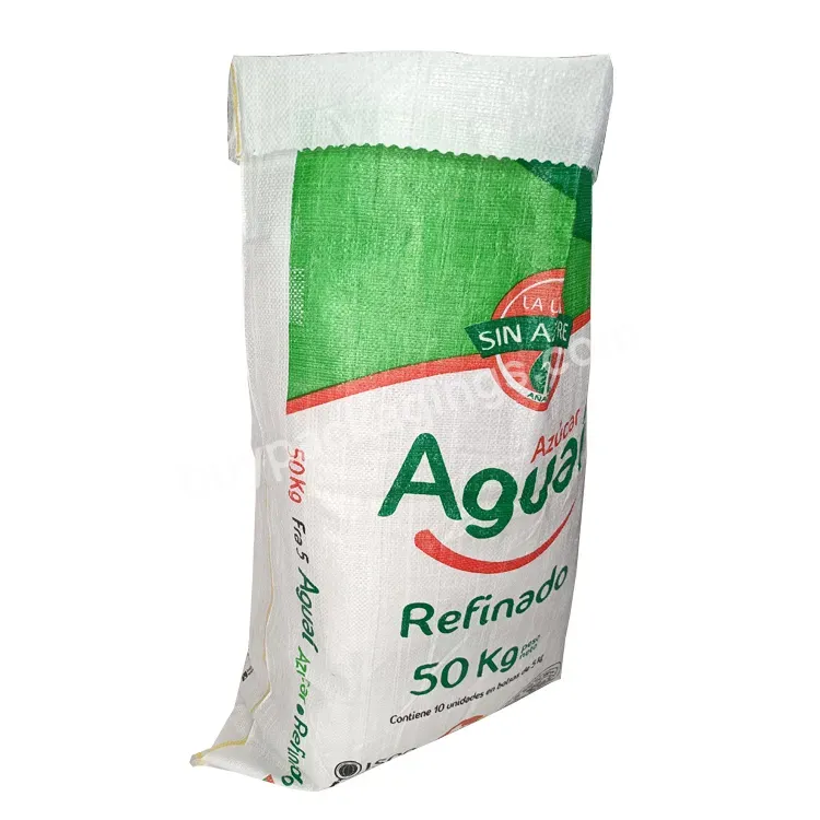 2023 50kg Recyclable Use Pp Woven Rice Bag For Packing Cereal Sugar Flour