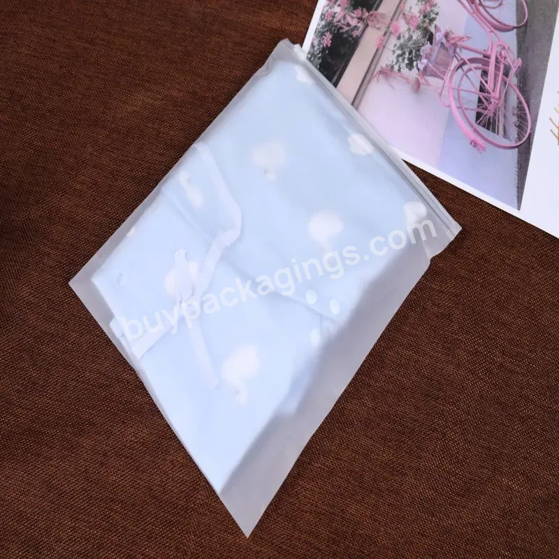 2023 Boutique Custom Logo Transparent Clothing Zipper Packaging Bags Food Zipper Packaging Bags Resealable Zip Lock Bag