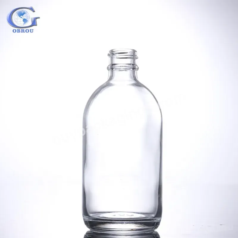 2023 Ck Customize Logo Cylinder Transparent Essential Oil Gold Collar Dropper Bottle Clear Cosmetic Serum Oil Bottle With Dropper