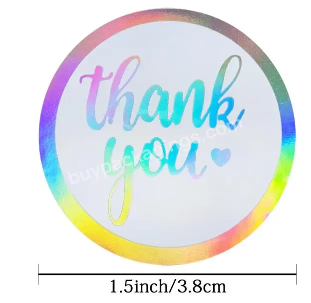 2023 Custom Circle Stickers Logo Packaging Labels Thank You Stickers For Small Business Shipping Label Printer