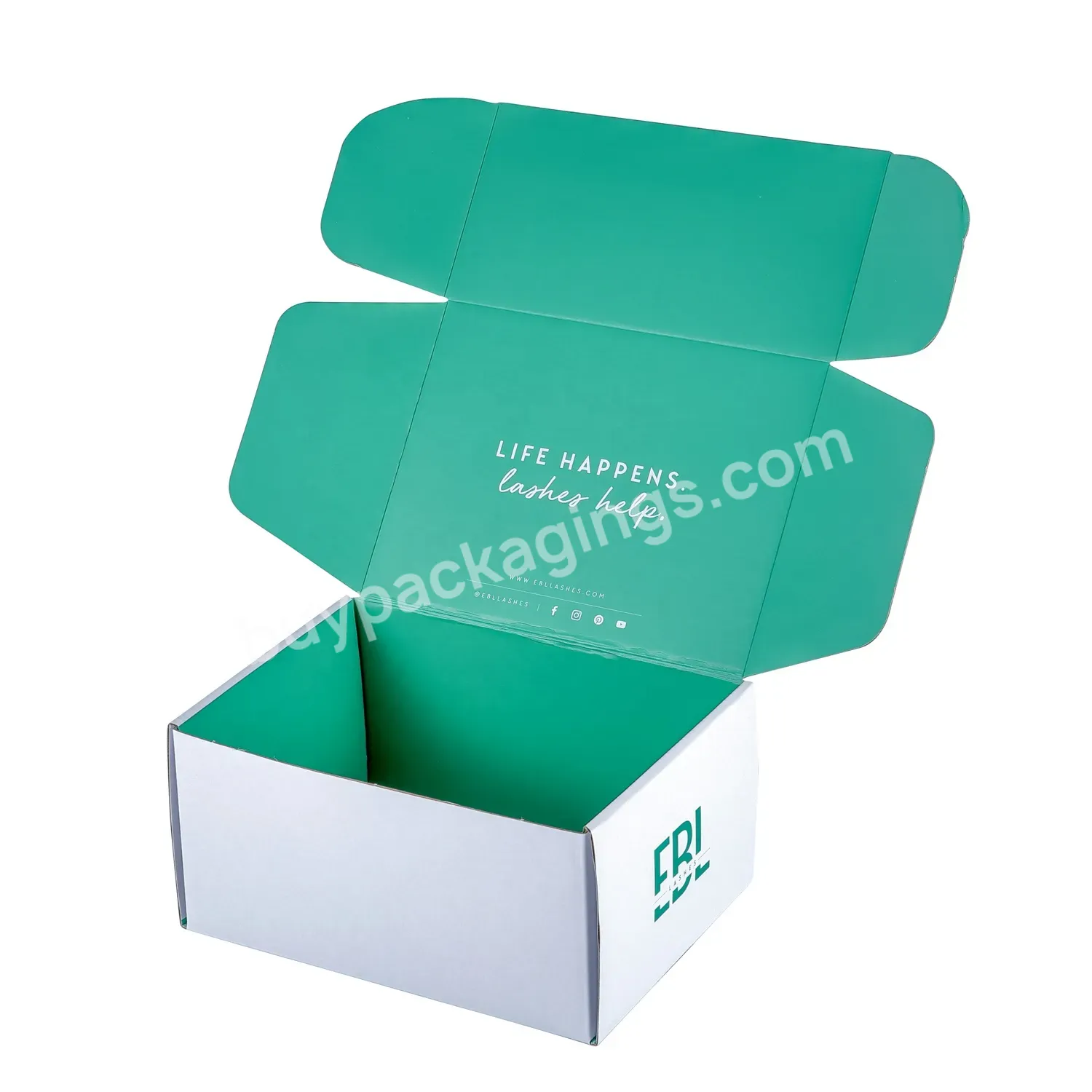 2023 Custom Logo Corrugated Paper Ecommerce Shipping Box Packing Delivery Mailer Packaging Box With Custom Logo Insert Mailer