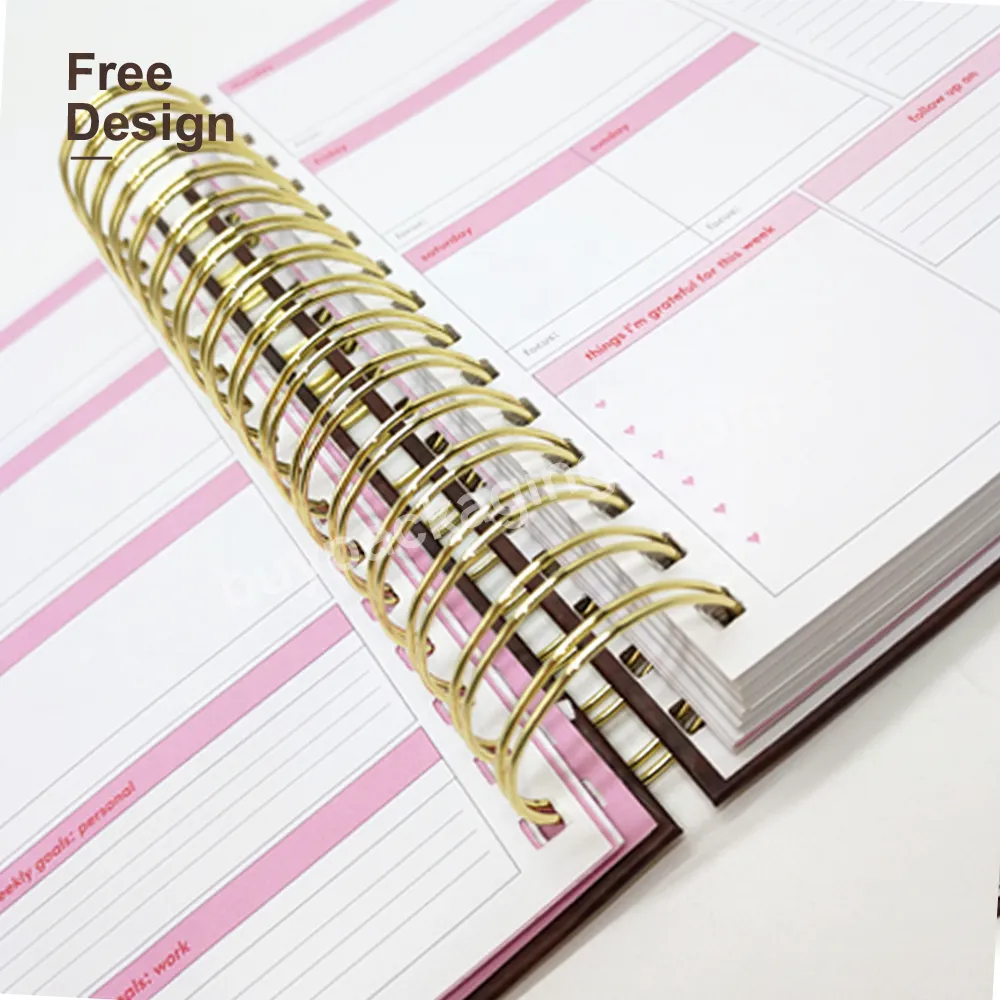 2023 Custom Planners And Notebooks Custom Design Best Agenda Notebook Organizer Budget Custom Printing Spiral Planner