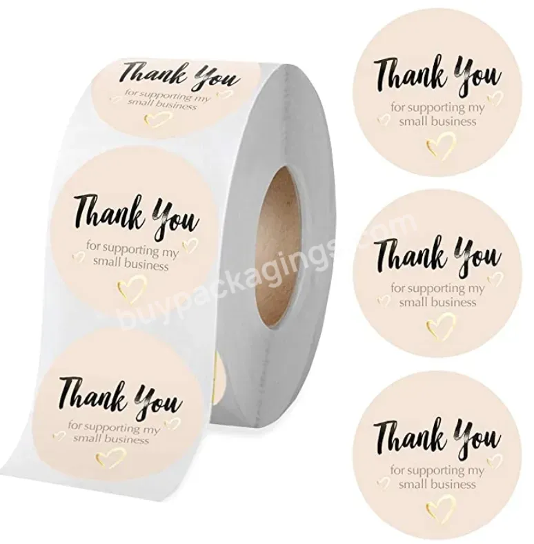 2023 Custom Sticker Logo Packaging Labels Thank You Stickers For Small Business Custom Iron On Heat Transfer Sticker