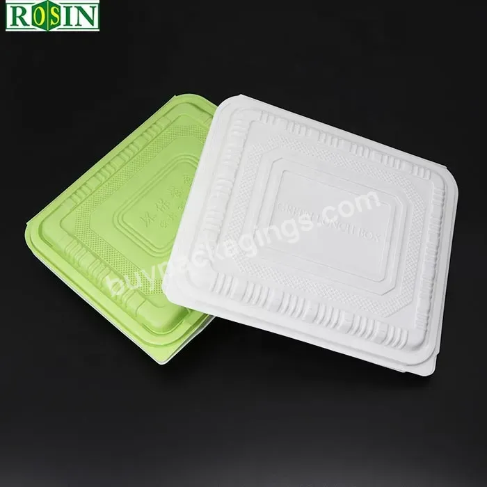 2023 Customizable Plastic Eco Friendly Disposable Partitioned Hinge Clamshell Leakproof Take Out Food Lunch Box With Compartment