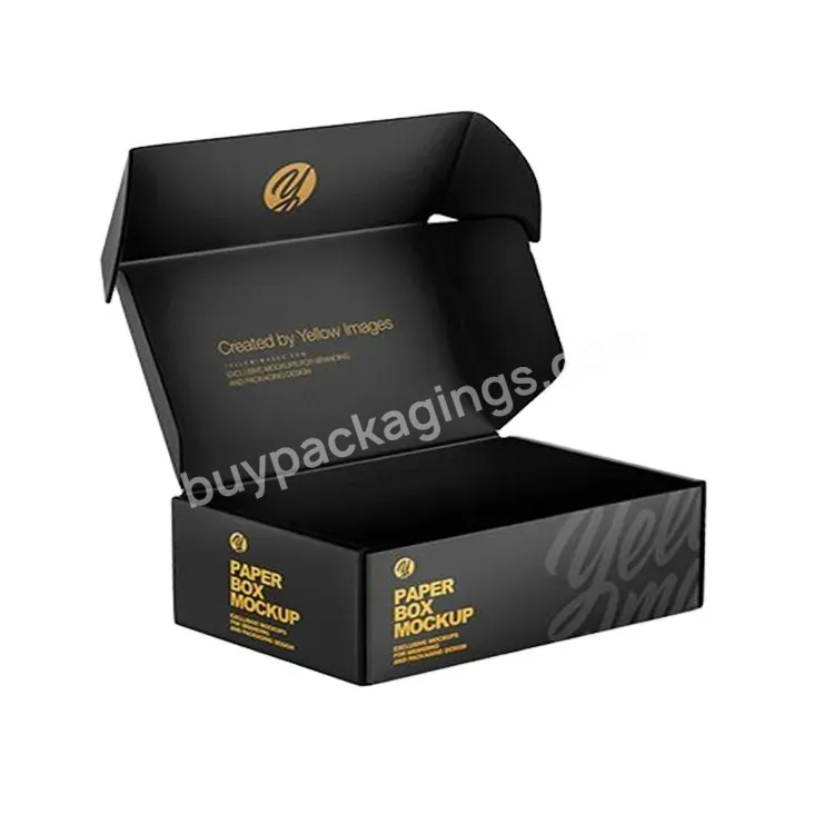 2023 Customized Luxury Logo Black Folding Carton Cmyk Offset Printing Paper Box Cosmetics Product Packaging Boxes