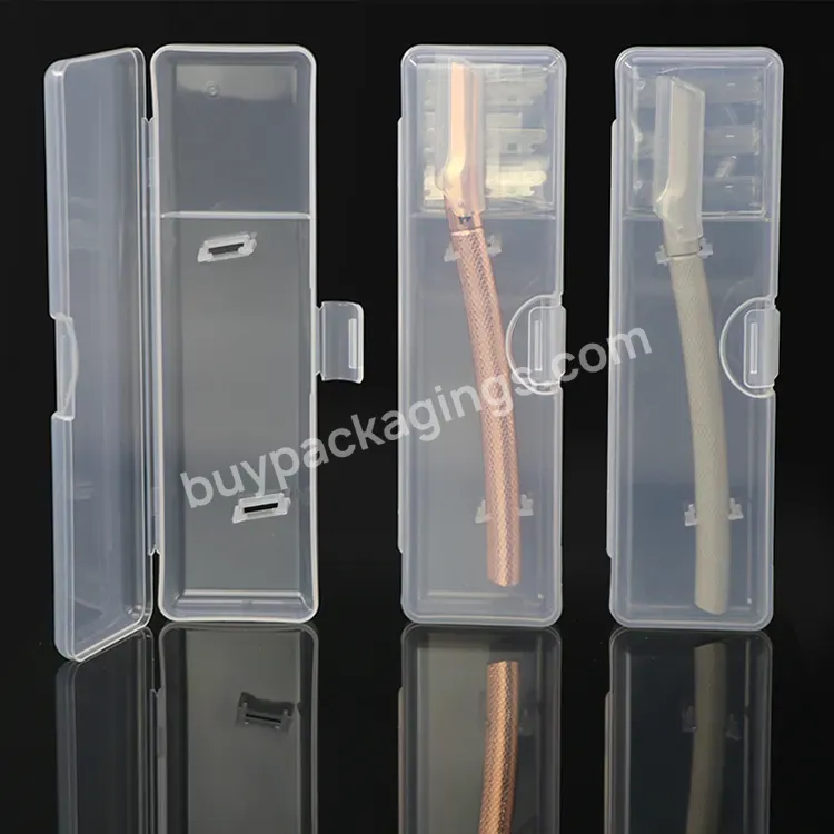 2023 Customized Private Oem Pp Plastic Case Razor Box Plastic Razor Storage Box Cosmetic Package Box