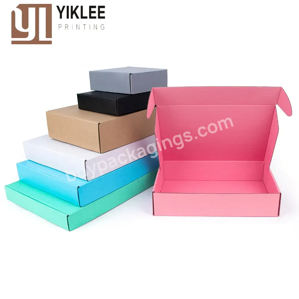 2023 Customized Size Printed Logo Small Gift Box Wigs Blank 3layer Corrugated Box Kraft Box Wholesale Color Package Carton