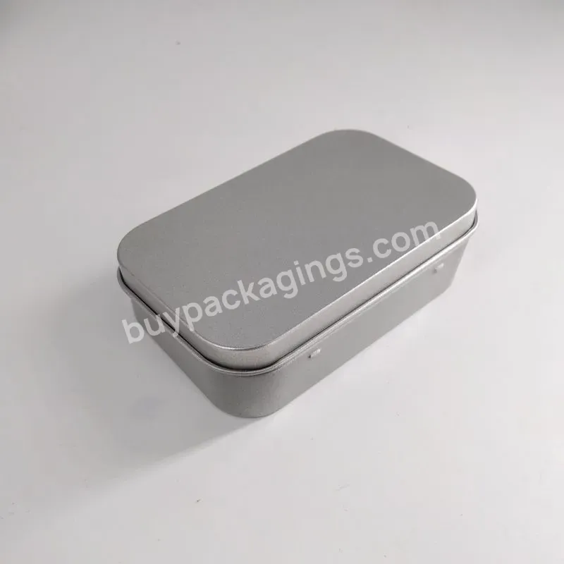 2023 Factory Oem Empty Metal Hinged Rectangle Small Mint Mini Tin Box In Stock