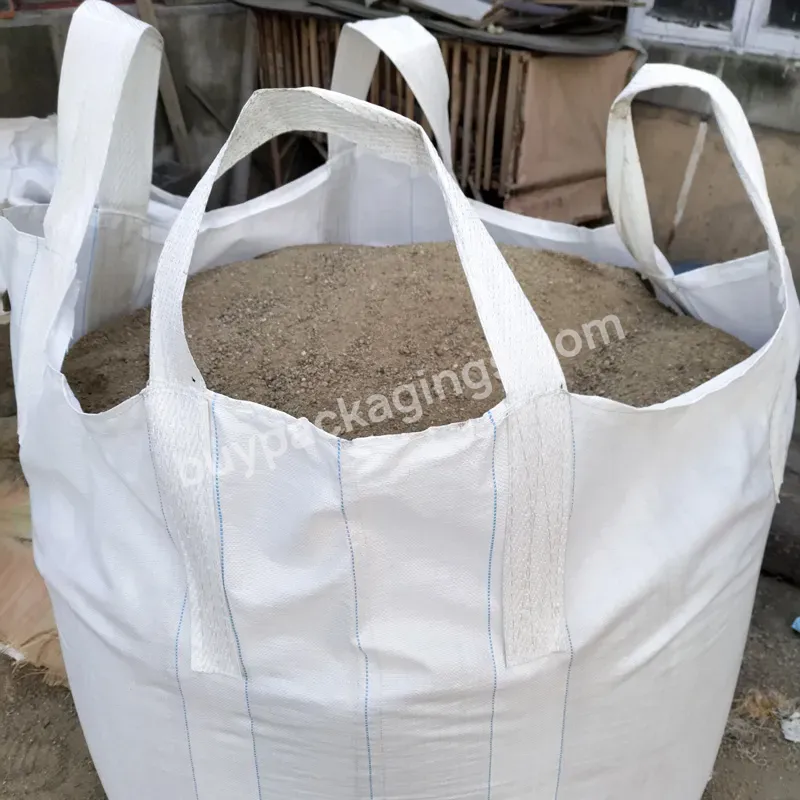 2023 Factory Supplysuper Sack 1 Ton Jumbo Bags Fibc Big Bulk Bag Top Cross Packing Flat Color Food Grade Flat Bottom 1500kg 1000