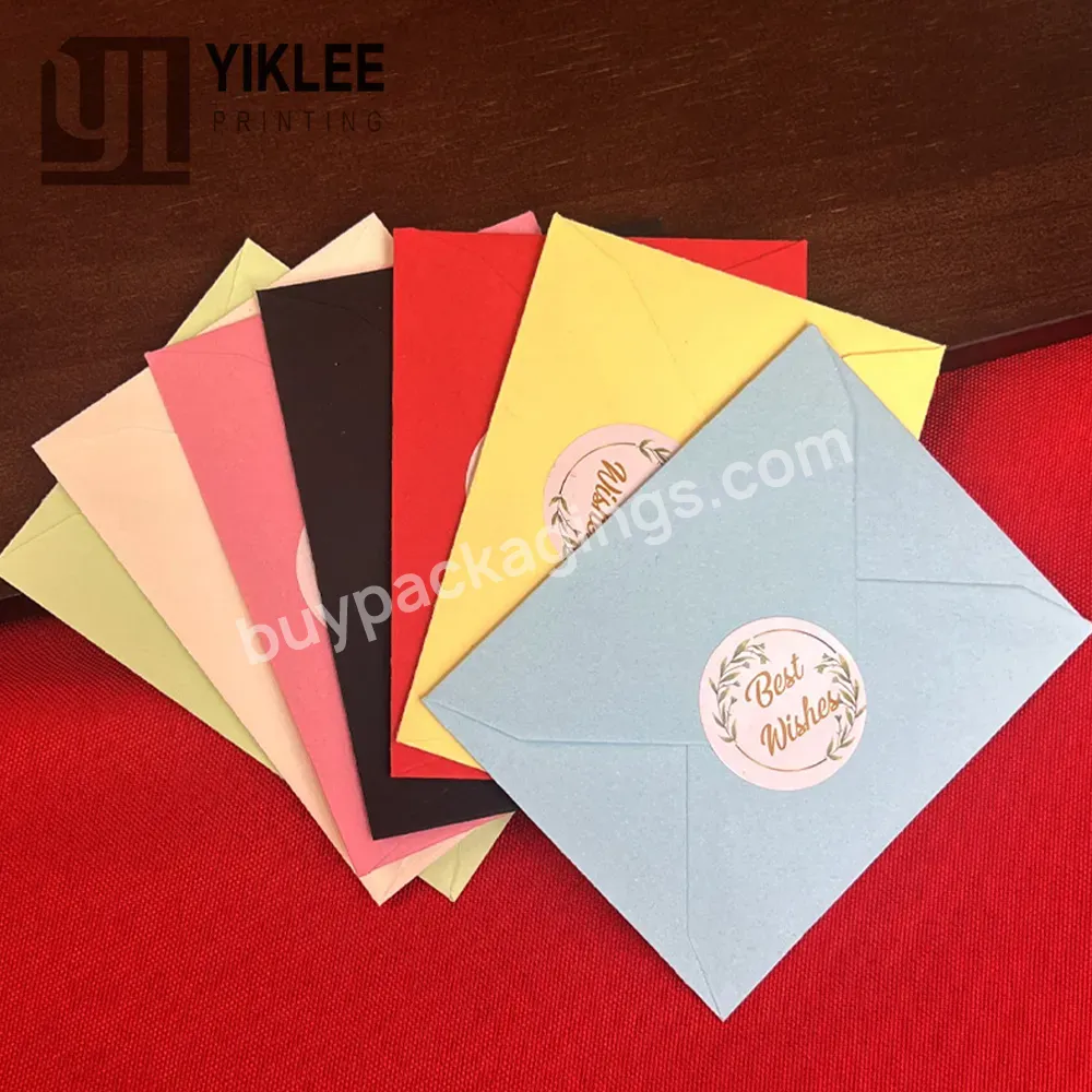 2023 Factory Wholesale Wedding Party Invitation Greeting Cards Gift Square Envelope Custom Paper Blank Mini Paper Envelopes