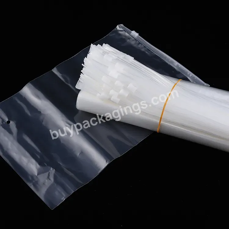 2023 Fashion Boutique Plastic Zipper Shipping Bags Waterproof Dustproof Zipper Bag Reusable Snack Storage Zipper Bag