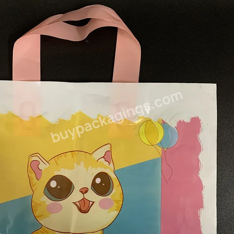 2023 Fashion Custom Logo Eco-friendly Cat Dog Food Animal Snacks Toy Clothing Plastic Gift Shopping Thank You Bag