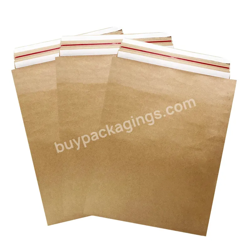 2023 Good Quality Biodegradable Kraft Paper Mailing Shoe Box Custom Courier Delivery Mailer Bags Compo Stable With Pocket