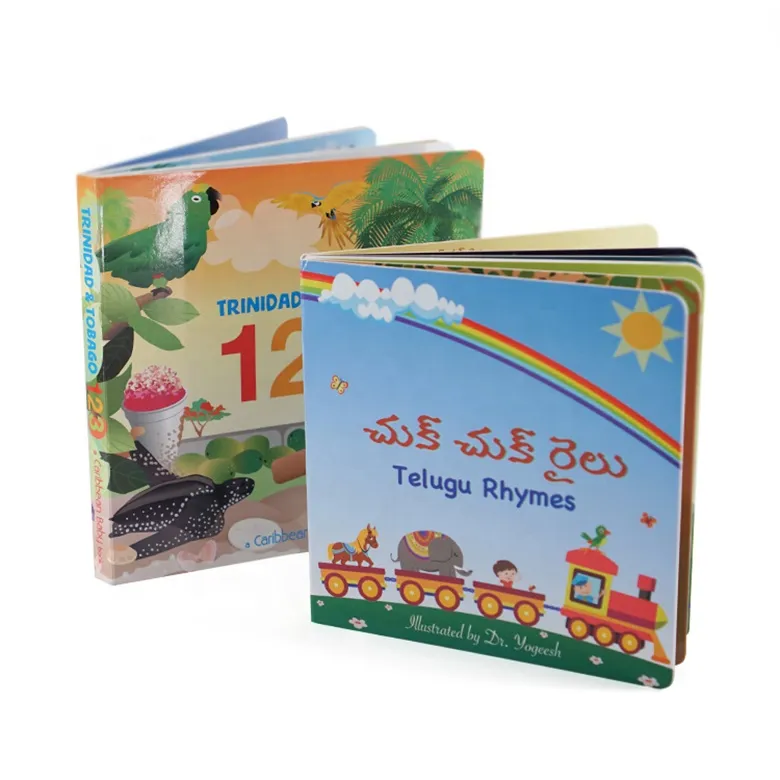 2023 Hardcover Children Board Book Printing Custom Full Color Child Education Book Children Book Printing