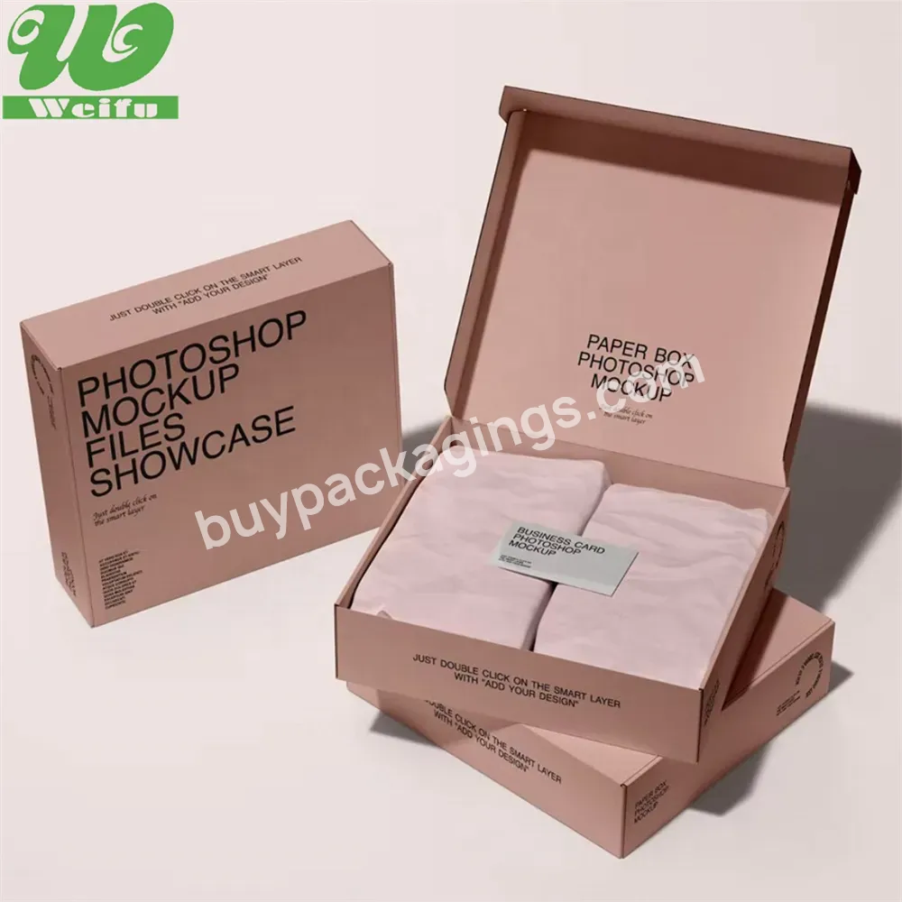 2023 High Quality Eco Friendly E- Commerce Packaging Box Custom Shipping Black Kraft Mailer Boxes With Logo