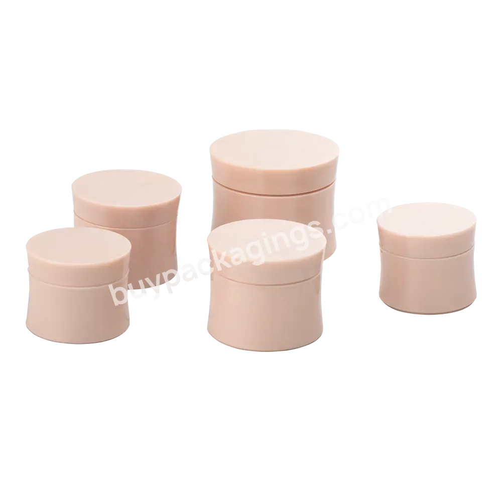 2023 Hot Sell 50g 80g 150g Pp Plastic Cosmetic Custom Pink Screw Cap Face Cream Jar