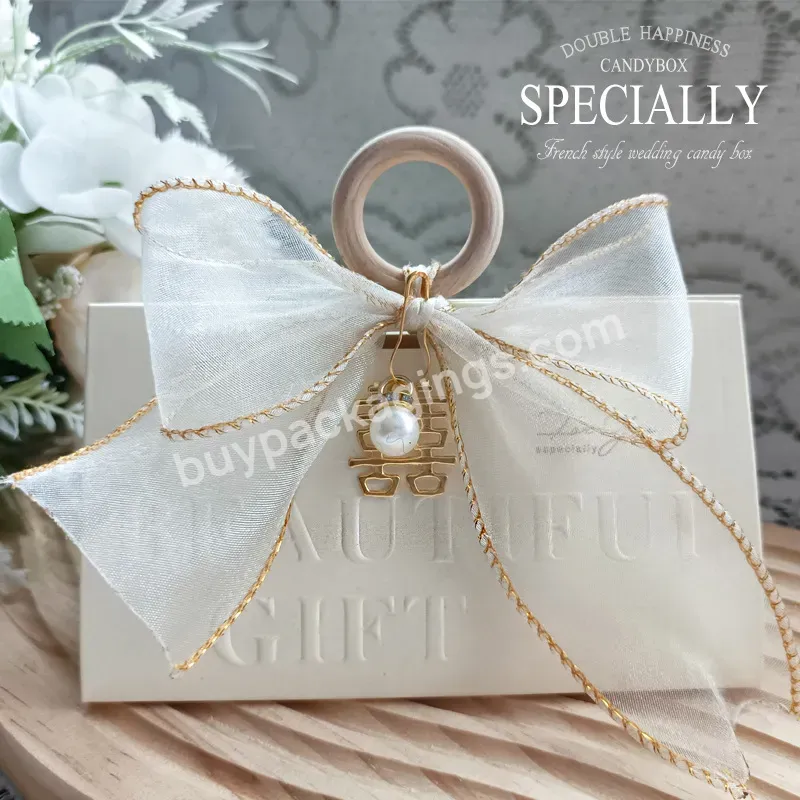 2023 Hot Sell New Design Cardboard Box Wedding Gift Box Christmas Gift Box Wholesales With Ribbon