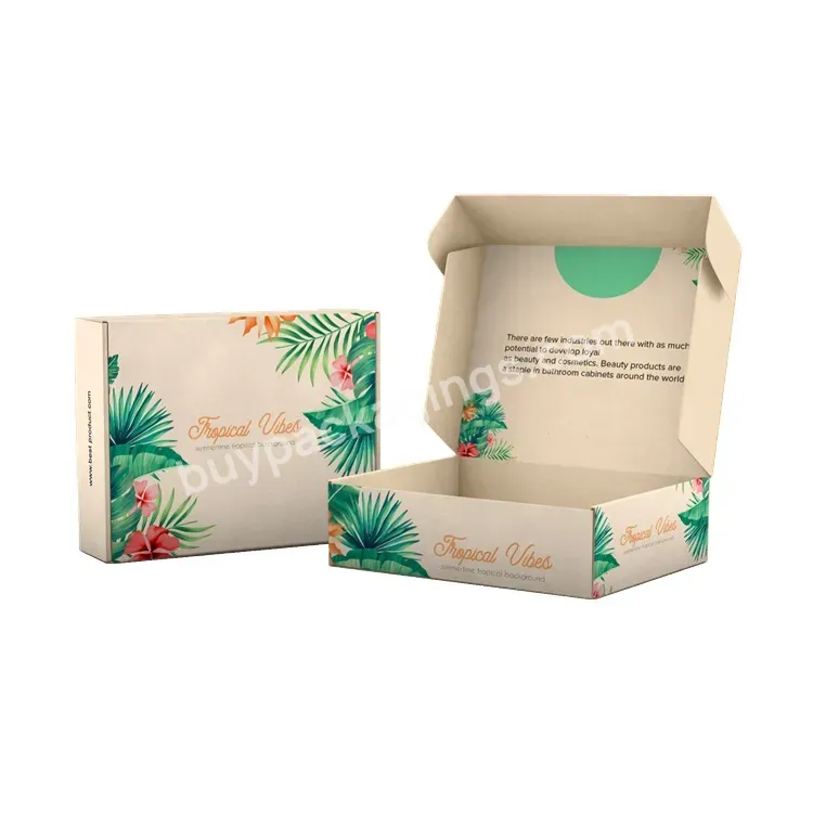 2023 Hot Selling Folding Kraft Paper Box Eco Friendly Recycled Foldable Brown Color Packaging Mailer Kraft Paper Box Gift