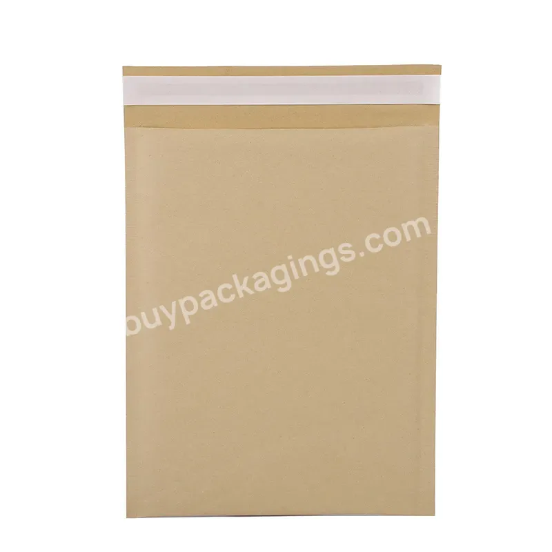 2023 Hot Selling Wholesale 100% Compostable Kraft Bubble Mailer Bags Biodegradable Shipping Padded Envelopes