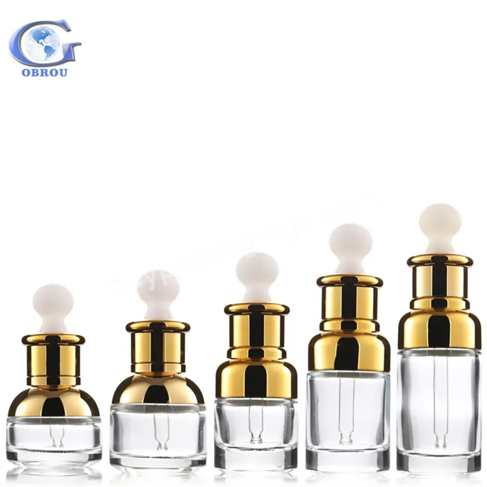 2023 Luxury Skin Care 30ml 50ml Empty Tapered Face Essential Oil Dropper Glass Bottle For Serum Glass Cosmetic Serum Dropper Bottle