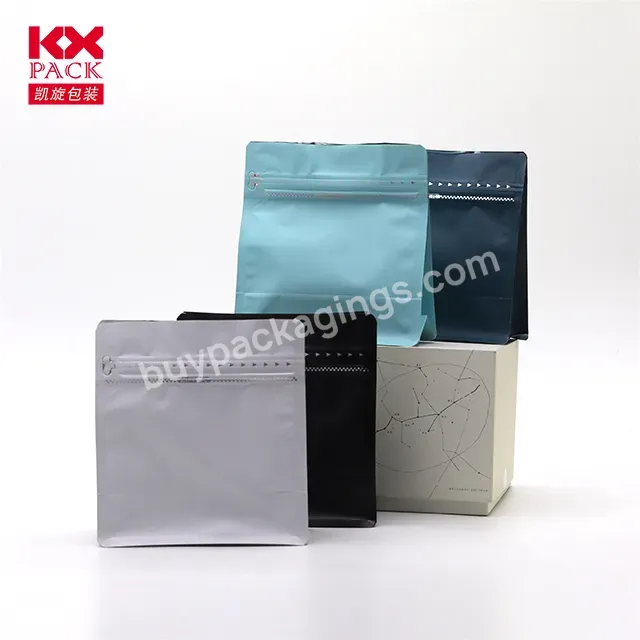 2023 New Arrival Custom Printed 250g 500g Eight Side Seal Coffee Pouch Coffee Packaging Bags Coffee Bags With Valve And Zipper