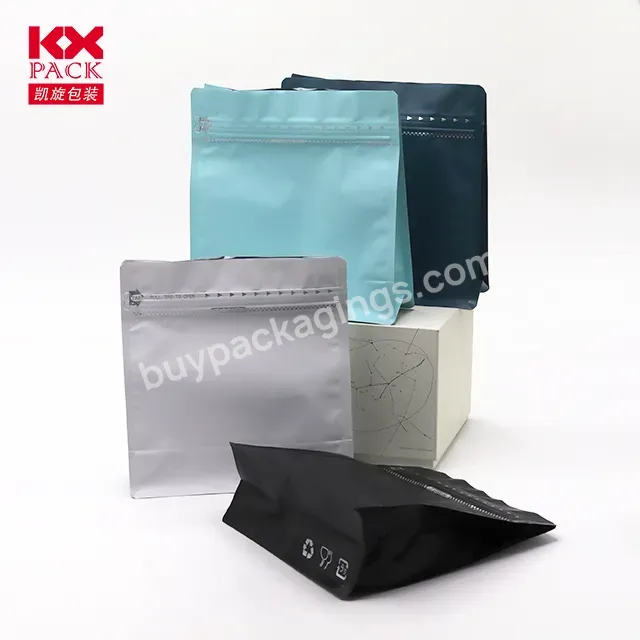 2023 New Arrival Custom Printed 250g 500g Eight Side Seal Coffee Pouch Coffee Packaging Bags Coffee Bags With Valve And Zipper