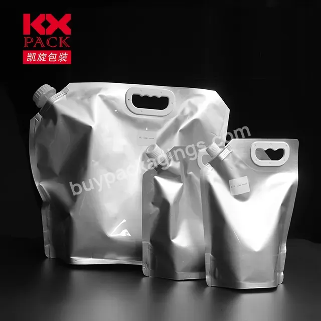 2023 New Arrival Food Packaging Bag Aluminum Foil Liquid Spout Pouch 1l 1.5l Stand Up Pouch With Spout For Liquid